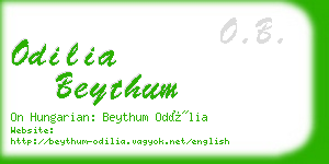 odilia beythum business card